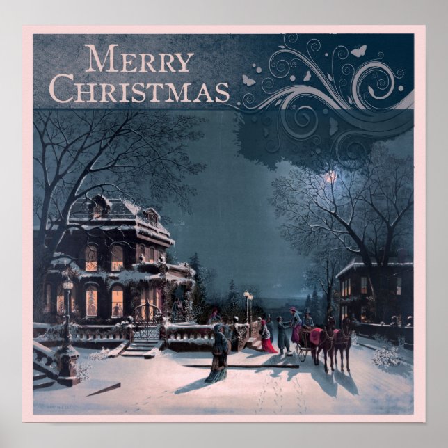 Vintage God jul Poster (Framsidan)