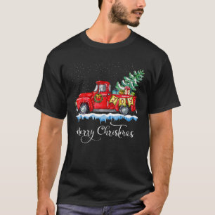 Vintage God jul Red Lastbil Old Fashioned Ch T Shirt