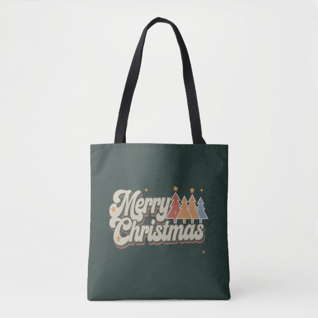 Vintage God Jul Semester Julfirande Tygkasse (Framsida)