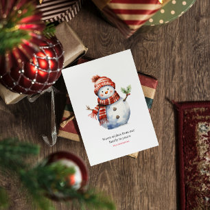 VINTAGE GOD JUL & SNÖGUBBAR HELG VYKORT