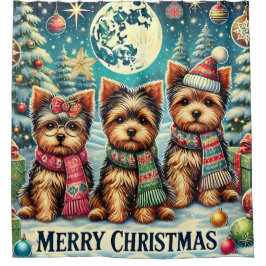 Vintage God jul Terrier Yorskhire Yorkie
