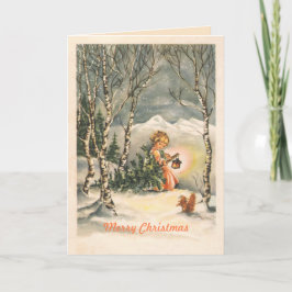 Vintage God jul Vintage Helgkort
