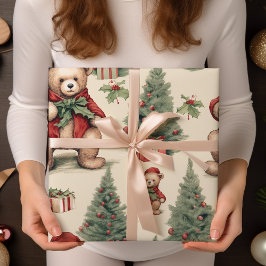 Vintage God Nalle Presentpapper