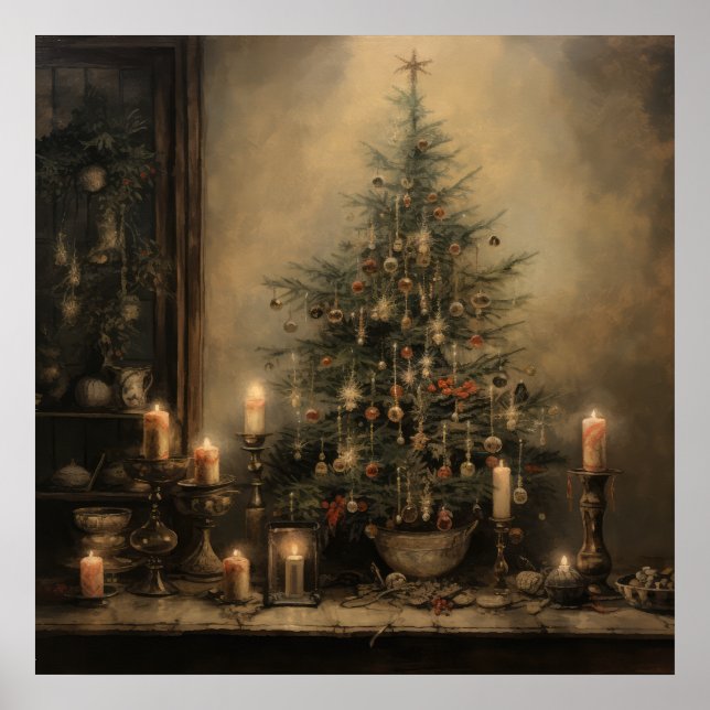 Vintage God natt Poster (Framsidan)