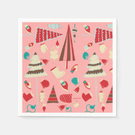 Vintage God Rosa Pappersservett