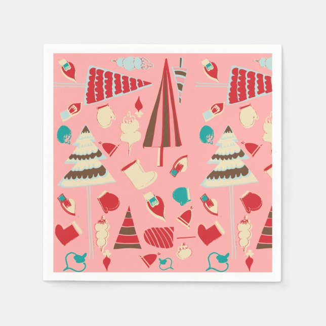 Vintage God Rosa Pappersservett (Framsidan)