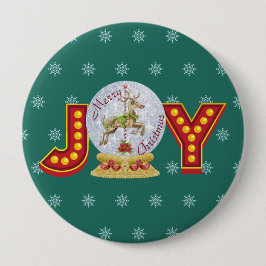 Vintage God snö, snöflingor Knapp