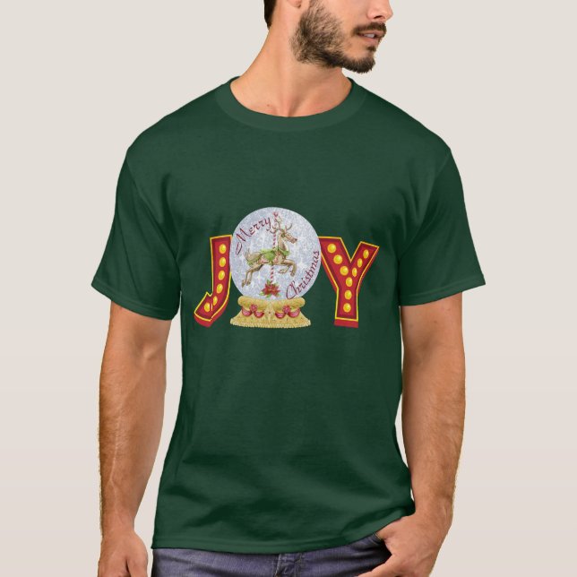 Vintage God snö, snöflingor T Shirt (Framsida)