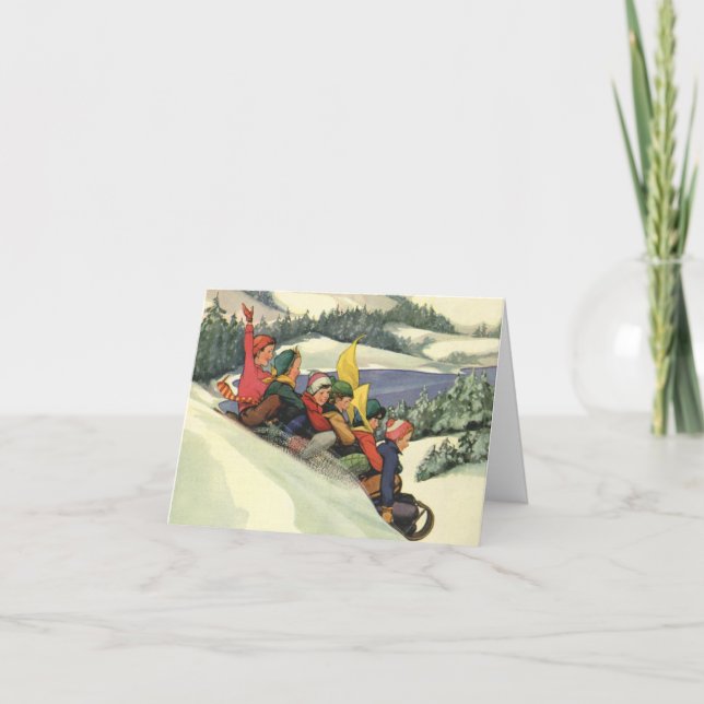 Vintage God Tack Helgkort (Framsida)