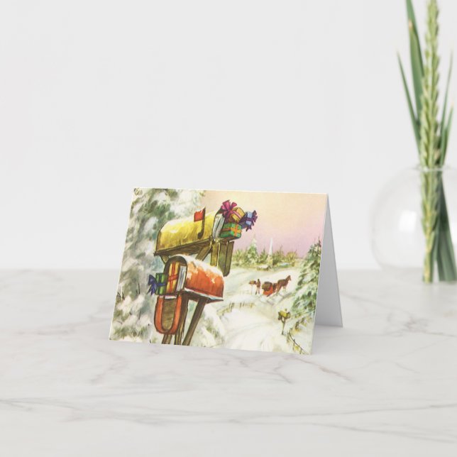 Vintage God Tack Helgkort (Framsida)