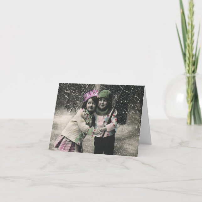 Vintage God Tack Helgkort (Framsida)