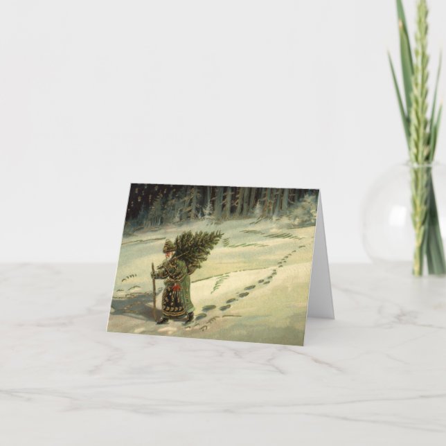 Vintage God Tack Helgkort (Framsida)