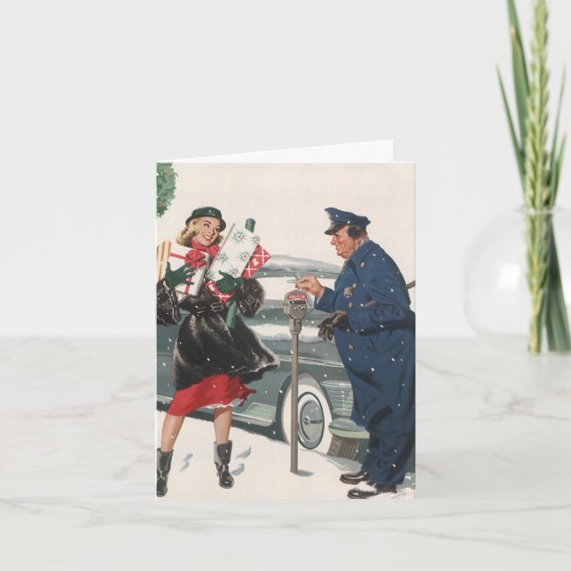 Vintage God Tack Helgkort (Framsida)