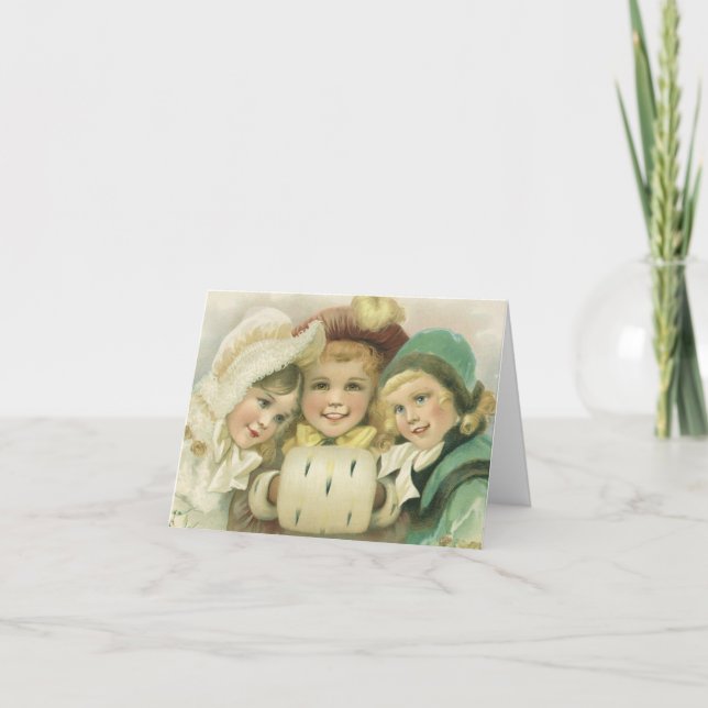 Vintage God Tack Helgkort (Framsida)