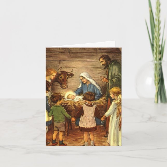 Vintage God Tack Kort (Framsida)