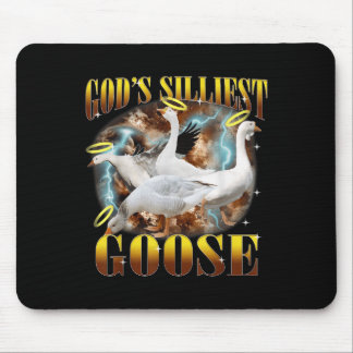 Vintage Gods Silliest Goose Funny Fånig Goose Pun Musmatta