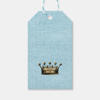 Vintage Gold Crown Royal Pattern Wintergreen Presentetikett