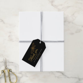 Vintage Gold Foil Dragonfly Wedding Favor Presentetikett