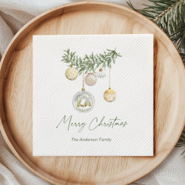Vintage Gold Ornament Christmas Pappersservett