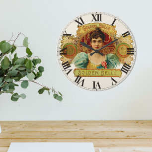Vintage Golden Belle Stor Klocka