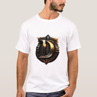 Vintage Golden Brev ’D’ T Shirt