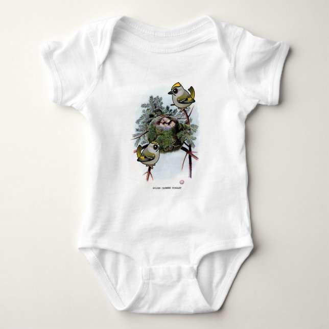 Vintage Golden-kronad Kinglet Tröja (Framsida)
