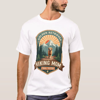 Vintage Golden Retriever Vandring Mama Stigproven T Shirt