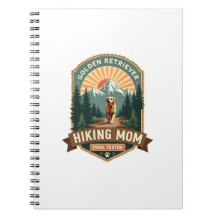 Vintage Golden Retriever Vandring Mama Stigtestad Anteckningsbok