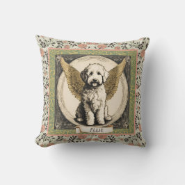 Vintage Goldendoodle Angel Personlig Kudde