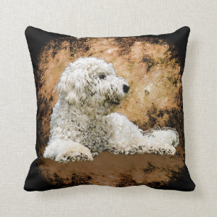 Vintage Goldendoodle Hund Kudde