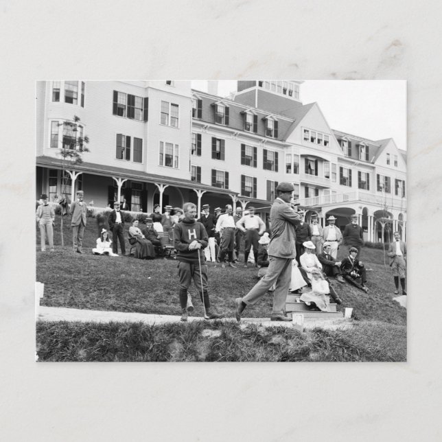 Vintage Golf, 1890-tal Vykort (Framsida)