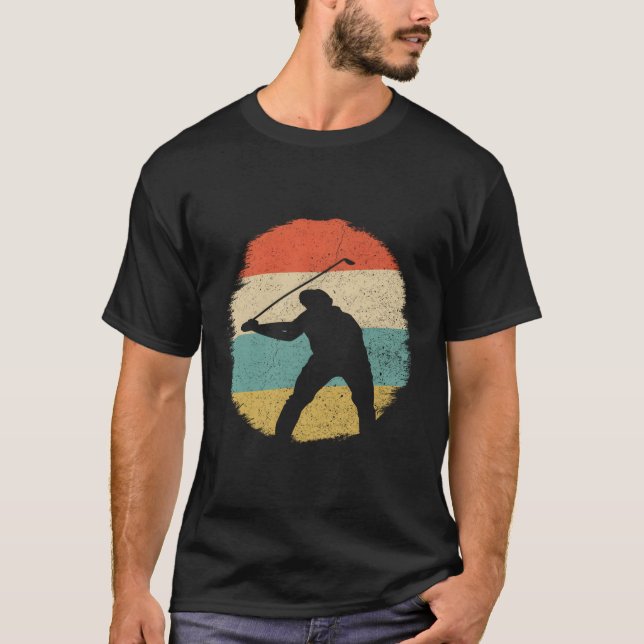 Vintage Golf Gift Golf Swing Golfing T Shirt (Framsida)