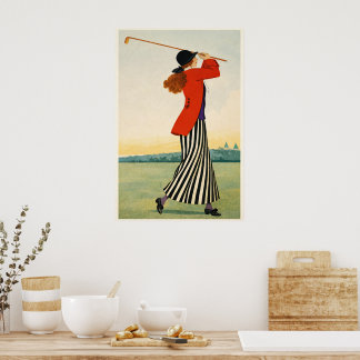 Vintage Golf - Konsttryck Poster