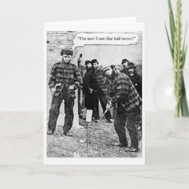 Vintage Golf-kort Helgkort