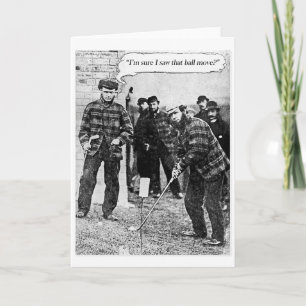 Vintage Golf-kort Helgkort