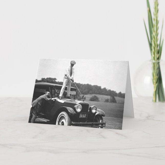 Vintage Golf-kort Helgkort (Framsida)