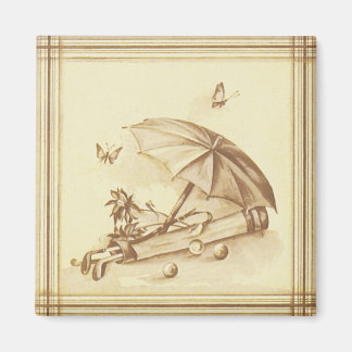 Vintage Golf Magnet