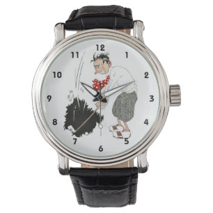 Vintage Golf Sports Humor, Fånig Golfer Armbandsur