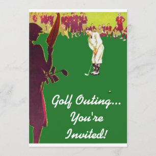 Vintage Golf-utbjudningar Inbjudningar