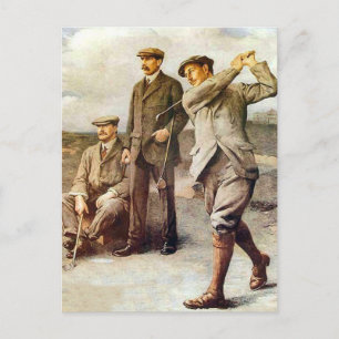 Vintage Golf Vykort