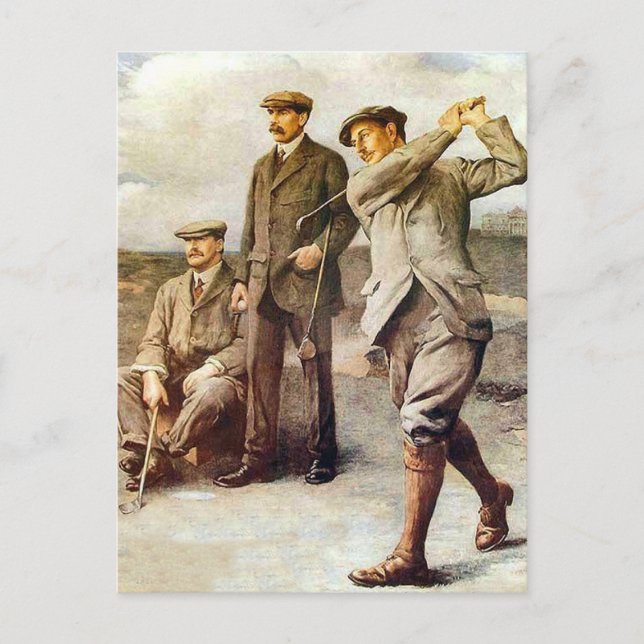 Vintage Golf Vykort (Framsida)