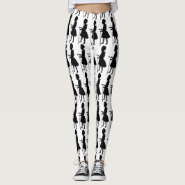 Vintage Golfer Design Leggings