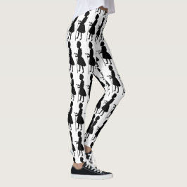Vintage Golfer Design Leggings