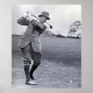 Vintage Golfer: Harry Vardon Poster