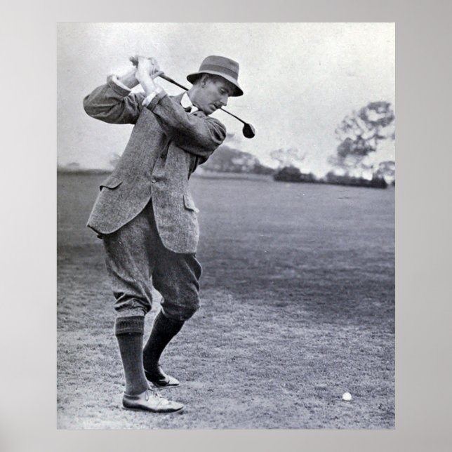 Vintage Golfer: Harry Vardon Poster (Framsidan)