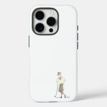 Vintage Golfer iPhone 16 Pro Case