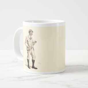 Vintage Golfer med tobaksrök och rötter Jumbo Mugg