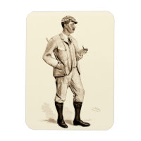 Vintage Golfer med tobaksrök och rötter