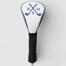 Vintage golfklubbslogotyp Monogram golfhuvudbonad