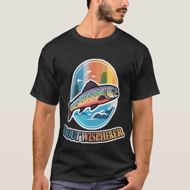Vintage Gone Fishing T Shirt (Framsida)